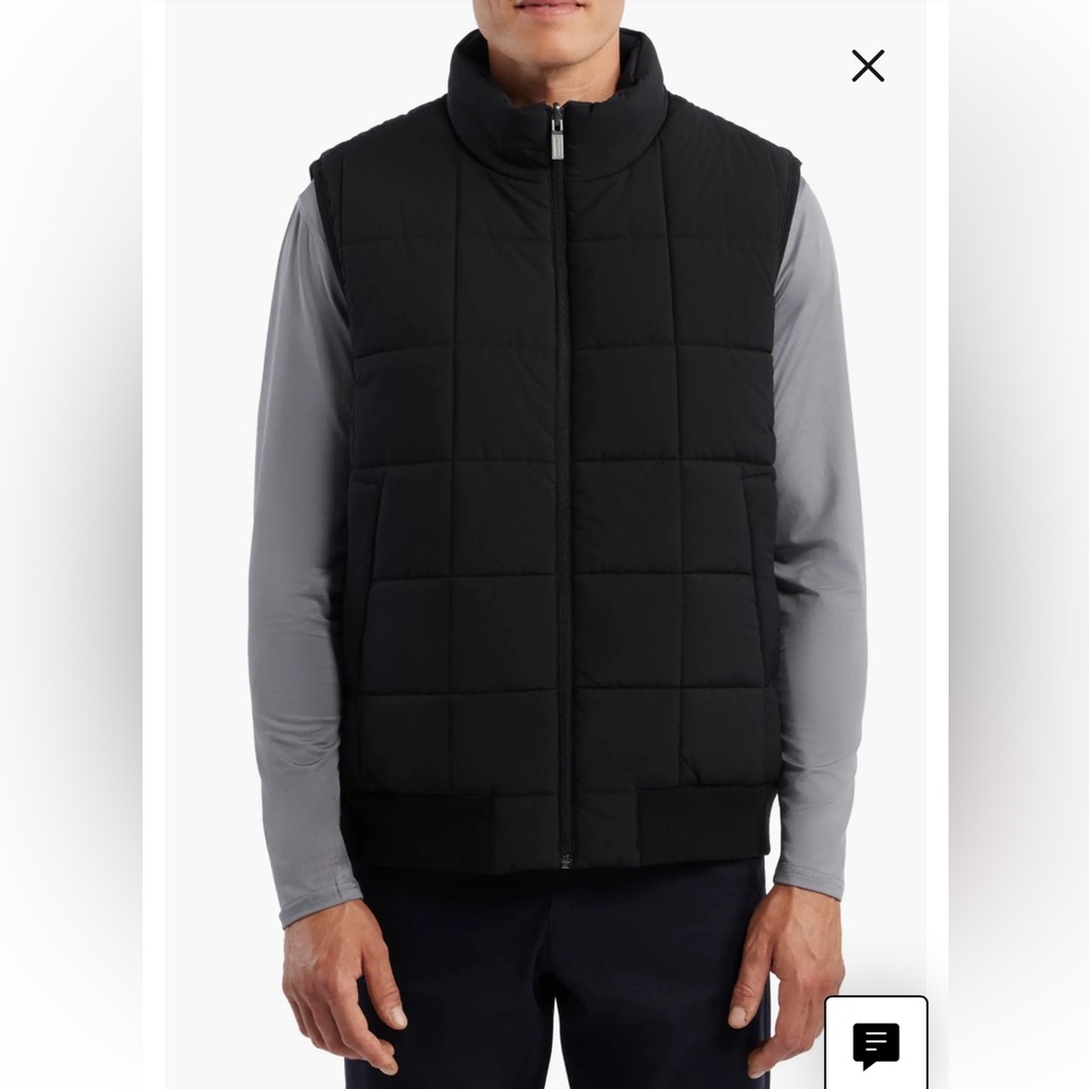 Hunter Men's Reversible Black and Blue Puffer Vest
